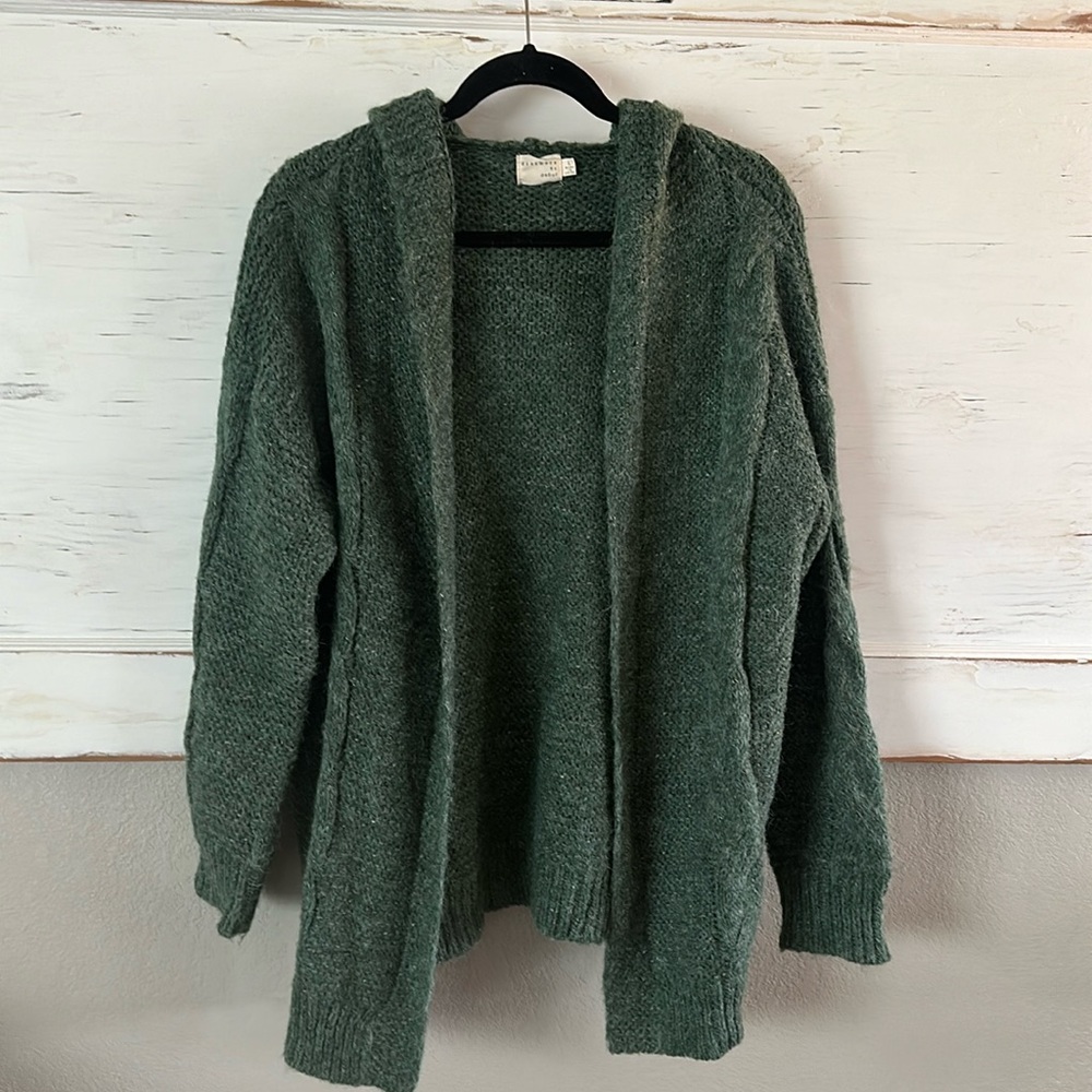 Dreamers by Debut Green Cardigan Extra Soft Size Large